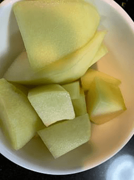 島バナナの糖度と比較するためのメロンの糖度測定