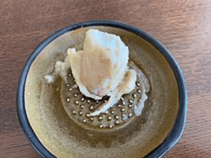 冷凍島バナナをペースト状にする