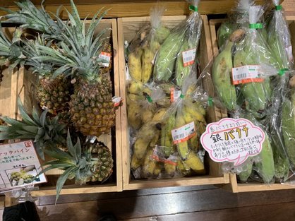 銀座の沖縄物産わしたショップの銀バナナ