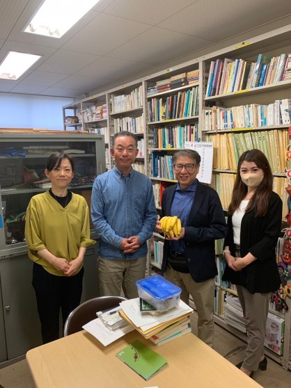 島バナナの遺伝子分析の相談メンバー、小谷先生と