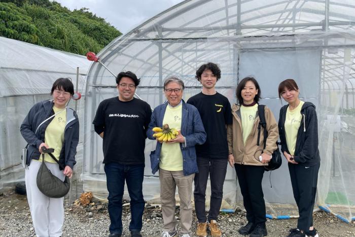 宮古島産 島バナナのジェラートを制作する合同会社WAKWAKさんの島バナナ畑を見学、ジェラートの試食をしました。2025/02/23